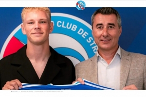 官方：斯特拉斯堡签下19岁丹麦国脚中卫霍斯贝里，签约至2030年